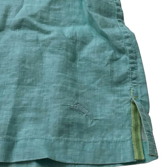 Tommy Bahama Green Sea Glass LInen Short Sleeve Camp Shirt XXL 2XL NWOT - Picture 7 of 9